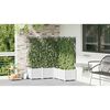 vidaXL Garden Planter 5 pcs White 120 x 120 x 143 cm Steel