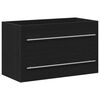 vidaXL Sink Cabinet Black Oak 80x38,5x48 cm Engineered Wood