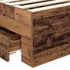vidaXL Bed Frame with Headboard Old Wood 90 x 190 cm Engineered Wood