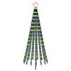 vidaXL LED Christmas Tree 180 cm 255 LEDs Multicolour Steel Black