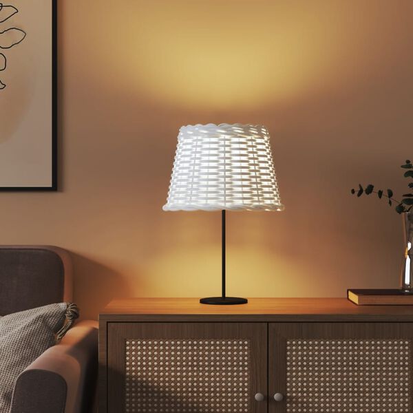 vidaXL Lamp Shade White &Oslash;30x20 cm Wicker