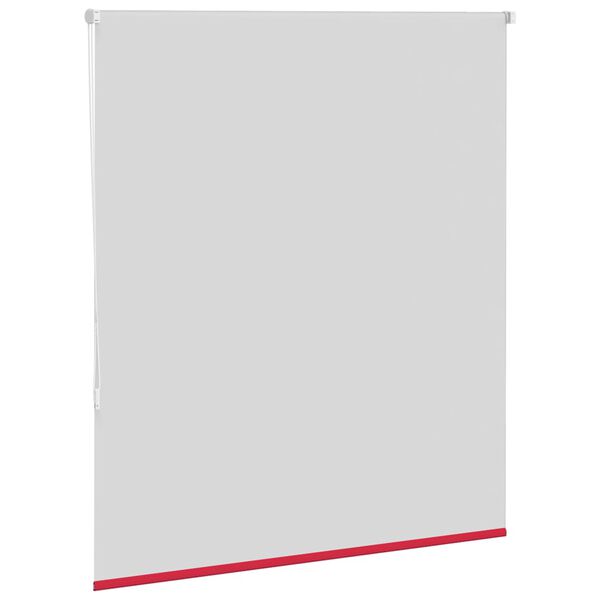 vidaXL Roller Blind Blackout Red 140x130 cm Fabric Width 136.6 cm Polyester