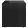 vidaXL TV Cabinets 4 pcs High Gloss Black 37x35x37 cm Engineered Wood