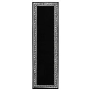 vidaXL Runner Rug BCF Black with Motif 60x200 cm