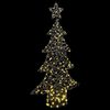 vidaXL Christmas Tree with 160 LEDs Warm white 150 cm Rattan