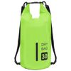 vidaXL Dry Bag with Zipper Green 30 L PVC