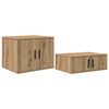 vidaXL Storage Cabinet 2 pcs Artisan Oak 127 x 41 x 40 cm