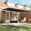 vidaXL Retractable Awning Black 450 x 300 cm Polyester and Metal