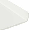 vidaXL Floating Shelf Wall-mounted 2 pcs White 100 x 18 x 2.5 cm Steel