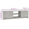vidaXL TV Cabinet Concrete Grey 120x30x37.5 cm Engineered Wood