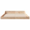 vidaXL Bed Frame Brown 120 x 200 cm Solid Pine Wood