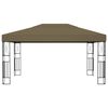 vidaXL Gazebo 3x4 m Taupe Fabric
