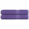 vidaXL Towels "FROGN" 2 pcs Purple 100x200 cm 360 gsm