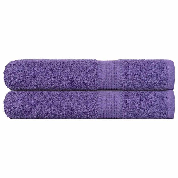 vidaXL Towels "FROGN" 2 pcs Purple 100x200 cm 360 gsm