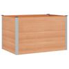 vidaXL Garden Raised Bed Brown 150 x 100 x 91 cm alu.