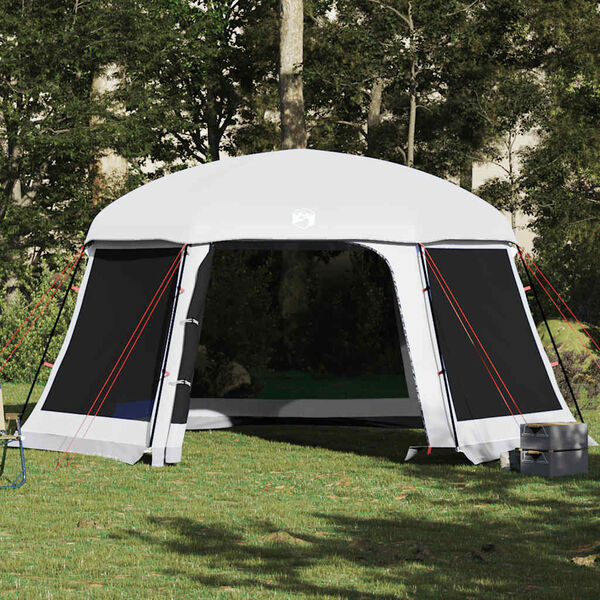 vidaXL Pool Tent with Removable Fly & Mesh Walls Grey 512x458 cm
