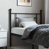 vidaXL Metal Replace Headboard Black 90 cm