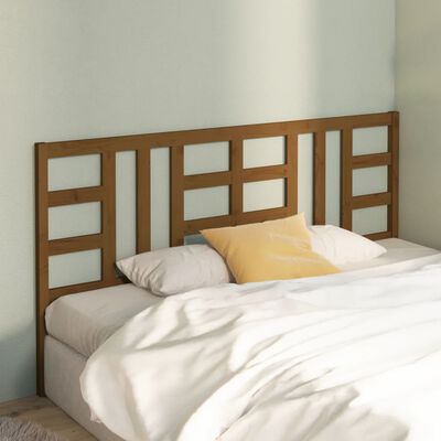 vidaXL Bed Headboard Honey Brown 206x4x100 cm Solid Wood Pine