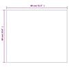 vidaXL Wall Frameless Mirror with LED Lights Rectangular Glass