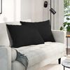 vidaXL Sofa Pillows 2 pcs Black 70 x 50 cm Fabric