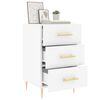 vidaXL Bedside Cabinet White 40x40x66 cm Engineered Wood