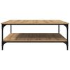 vidaXL Coffee Table Artisan oak 100 x 100 x 40 cm Engineered Wood