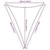 vidaXL Sunshade Sail 160 g/m&sup2; Triangular Sand 5x6x6 m HDPE