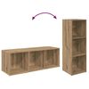 vidaXL TV Cabinet Set Wall-mounted 3 pcs Artisan Oak 37 x 35 x 107 cm