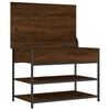 vidaXL Shoe Bench Brown Oak 70x42.5x50 cm Engineered Wood