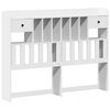 vidaXL Bookcase Bed without Mattress White 140x190cm Solid Wood Pine