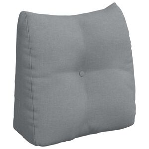 vidaXL Back Pillow Light Grey 45 x 24 x 50 cm Fabric