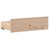 vidaXL Bed Frame without Mattress with Headboard 100x200 cm Solid Wood Pine