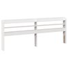 vidaXL Bed Frame with Headboard White 200x200 cm Solid Wood Pine