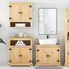 vidaXL 3 Piece Bathroom Furniture Set Corona Solid Wood Pine