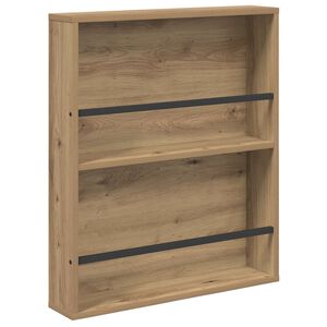 vidaXL Magazine Rack Artisan Oak 60 x 12 x 70 cm Engineered Wood