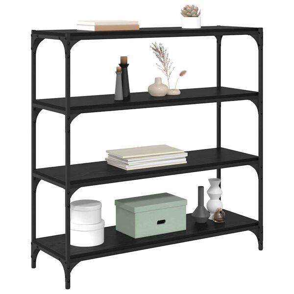 vidaXL Book Cabinet Black Oak 100 x 33 x 100 cm