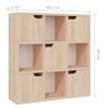 vidaXL Bookshelf Sonoma Oak 88.5x27.5x88 cm Engineered Wood