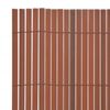 vidaXL Double-Sided Garden Fence 110x300 cm Brown