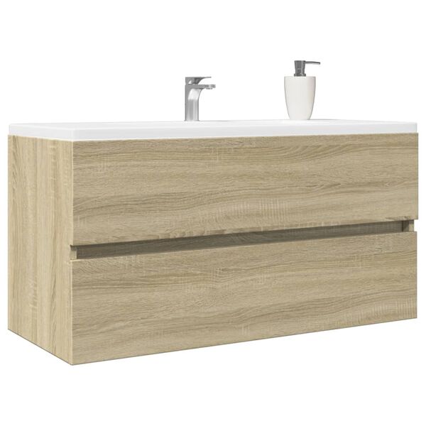 vidaXL Sink Cabinet Sonoma Oak 90x38.5x45 cm Engineered Wood