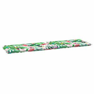 vidaXL Bench Pad Floral Multicolour 150 x 50 x 3 cm Oxford Fabric