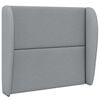 vidaXL Headboard Ear Light Grey 80 x 23 x 6 cm Fabric