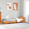 vidaXL Bed Frame without Mattress Wax Brown 90x190 cm Single Solid Wood Pine
