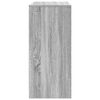 vidaXL Shoe Cabinet Grey Sonoma 57x34x76 cm Engineered Wood