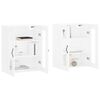 vidaXL Wall Mounted Cabinets 2 pcs White Engineered Wood