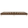 vidaXL Bed Frame without Mattress Brown Oak 120x200 cm Engineered Wood