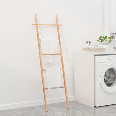 vidaXL Towel Ladder 170 cm Solid Wood Walnut