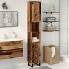 vidaXL Bathroom Cabinet Old Wood 30x30x190 cm Engineered Wood