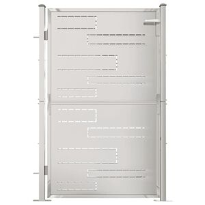 vidaXL Garden Gate 100x145 cm Stainless Steel