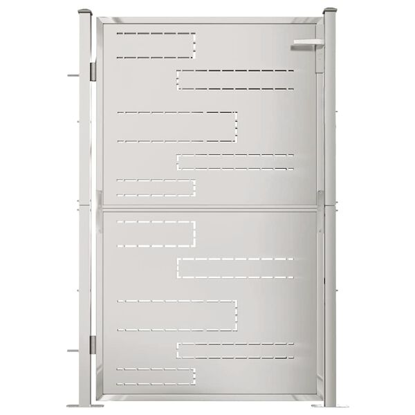 vidaXL Garden Gate 100x145 cm Stainless Steel