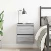vidaXL Wall-mounted Bedside Cabinet Grey Sonoma 38x34x40 cm